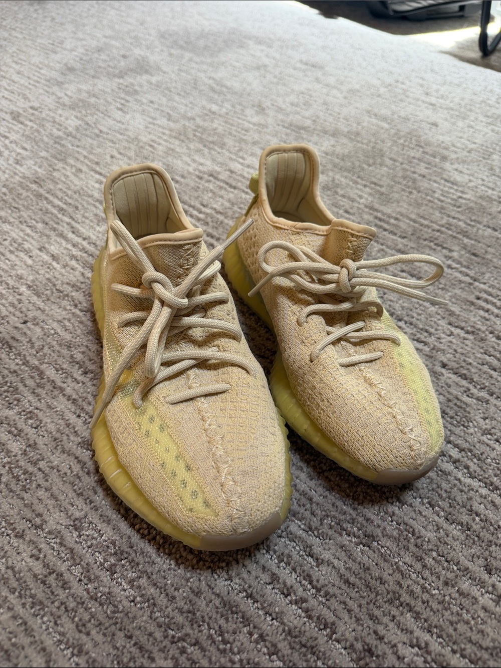 Yeezy Adidas Beige Running Sneakers